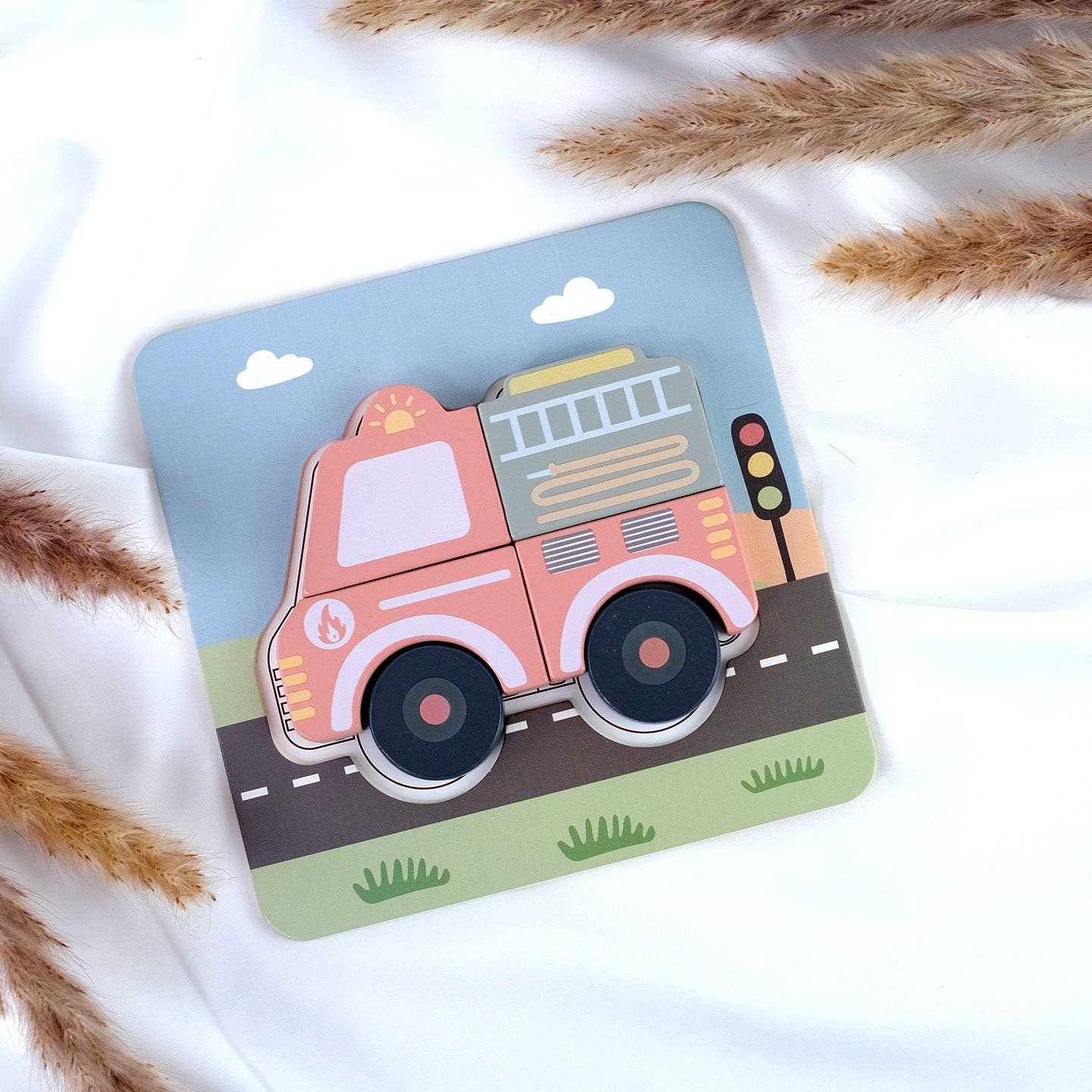 BusyKids Set de Puzzles "Transport" - 3+
