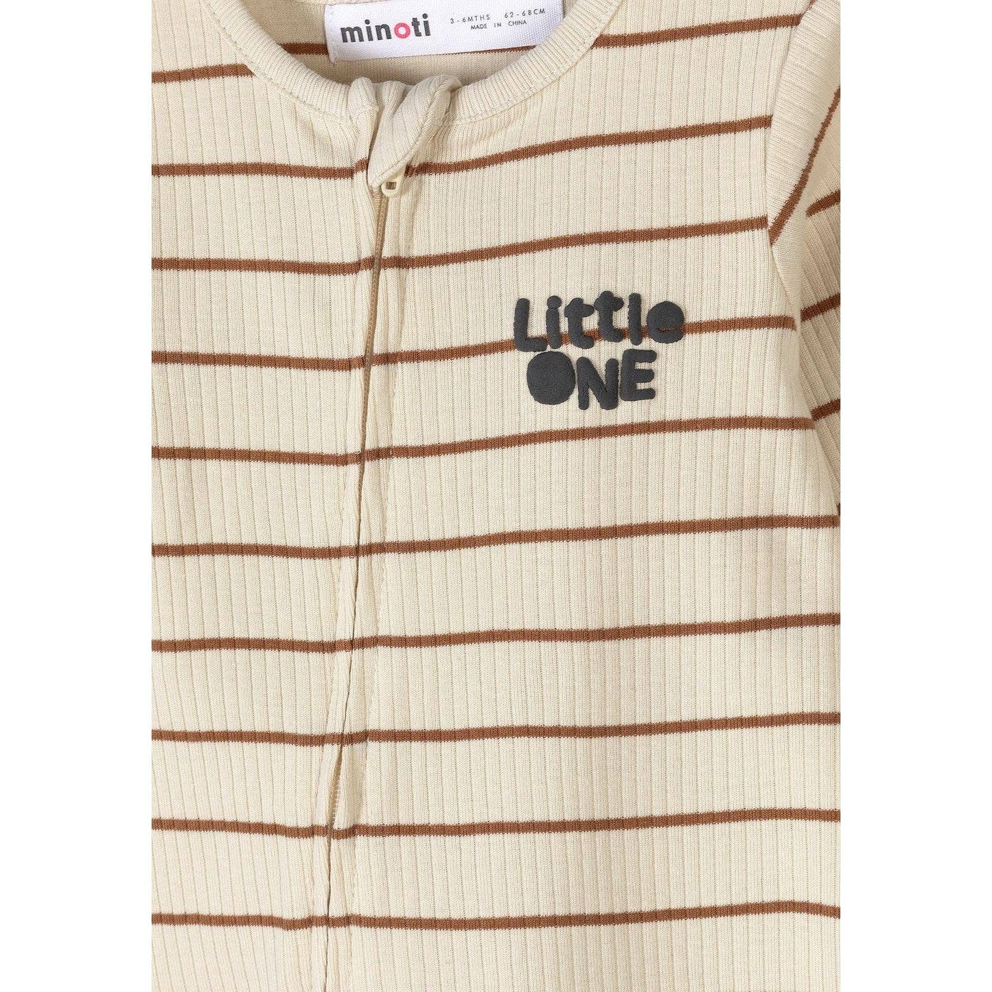 Set van 3 rompers voor baby's, geribbelde giraf, neutraal: Beige / 9-12 M (74-80 cm)