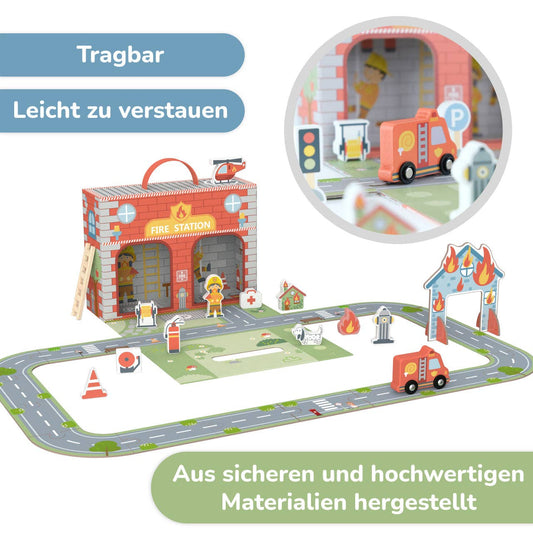 Mobile playset "Fire Station" BusyKids - 3+