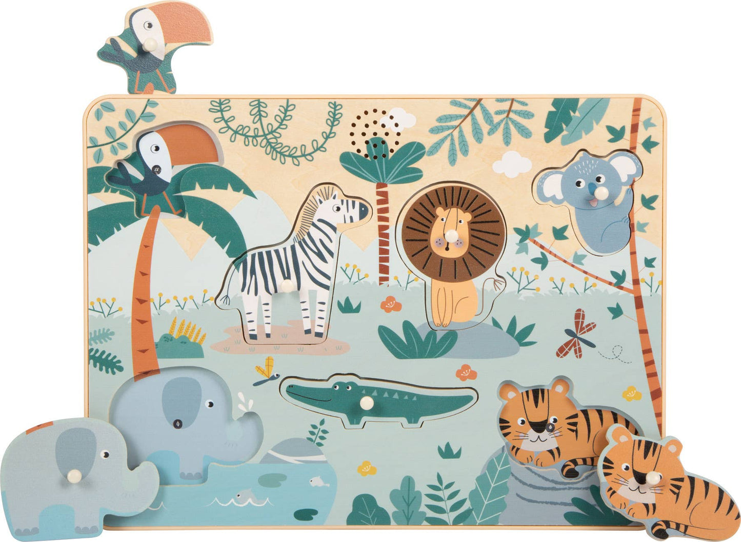 Animal Sounds Jigsaw Puzzle "Safari" | Puzzles | Wooden Toys