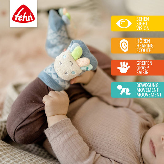Chaussettes hochet pieuvre - jouet éducatif de 0 à 12 mois