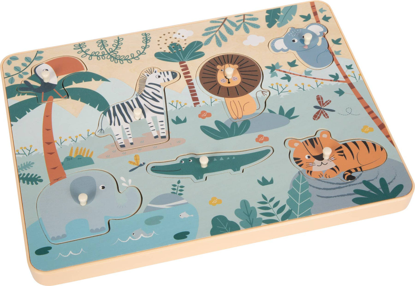 Animal Sounds Jigsaw Puzzle "Safari" | Puzzles | Wooden Toys