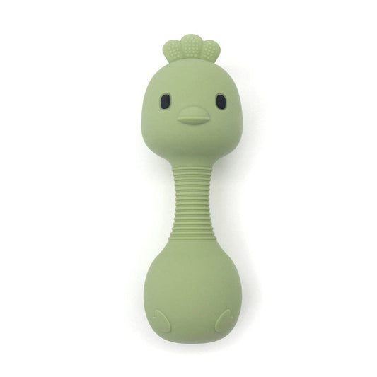 Hochet poussin en silicone : vert