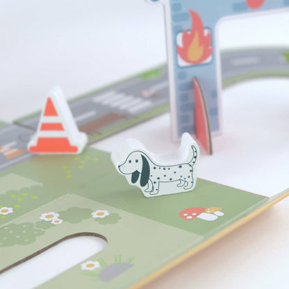Mobiele speelset "Brandweerkazerne" BusyKids - 3+