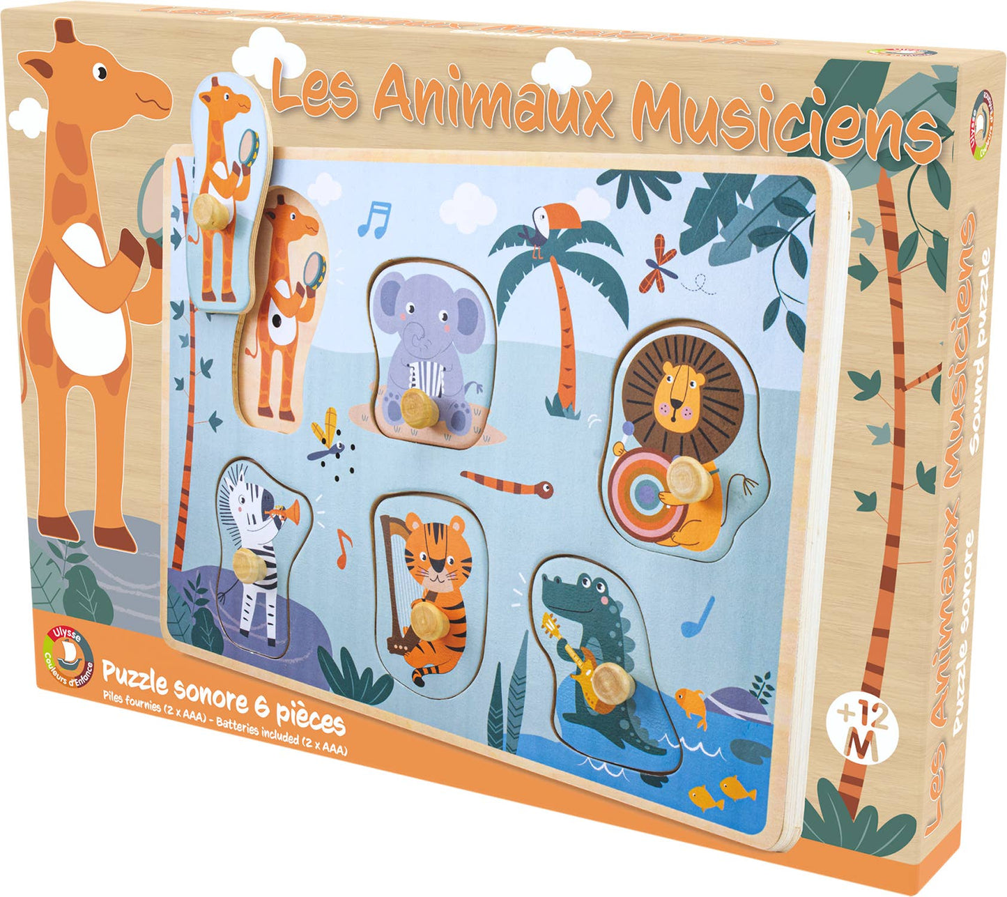 Sound puzzle: musical jungle - 1+