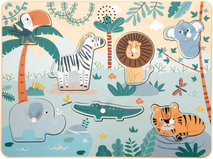 Animal Sounds Jigsaw Puzzle "Safari" | Puzzles | Wooden Toys