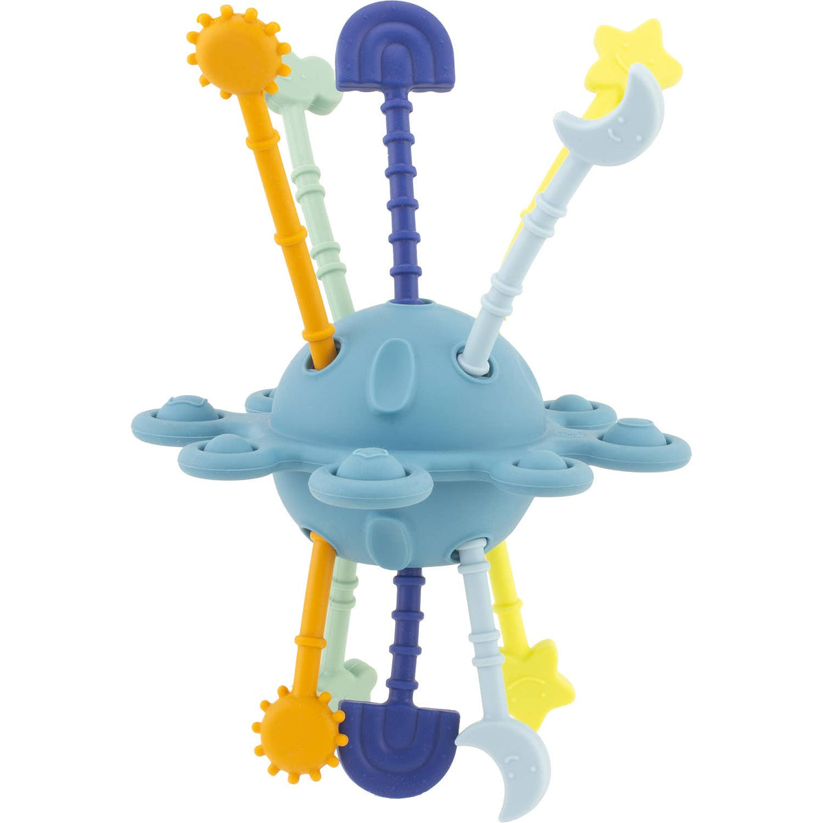 Silicone: blue moon teether toy - 6m+