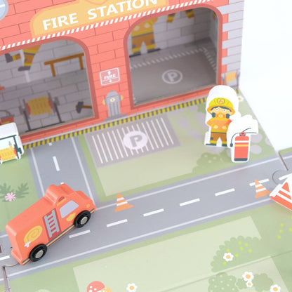 Mobiele speelset "Brandweerkazerne" BusyKids - 3+