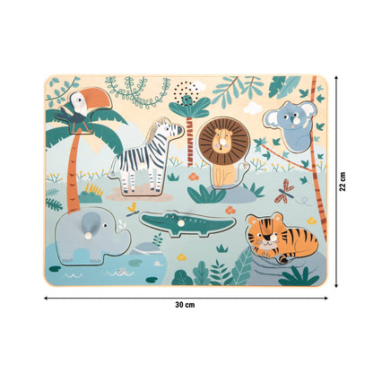 Animal Sounds Jigsaw Puzzle "Safari" | Puzzles | Wooden Toys