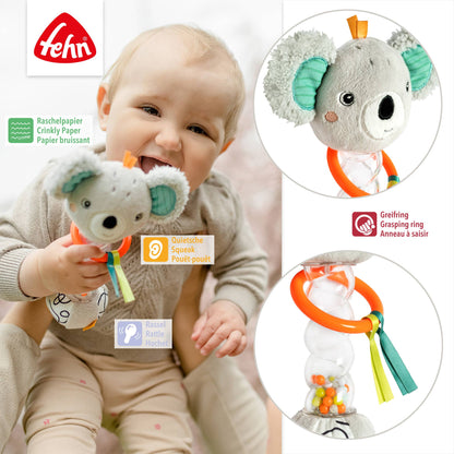 Regenmaker Koala - motoriek speelgoed/rammelaar stok