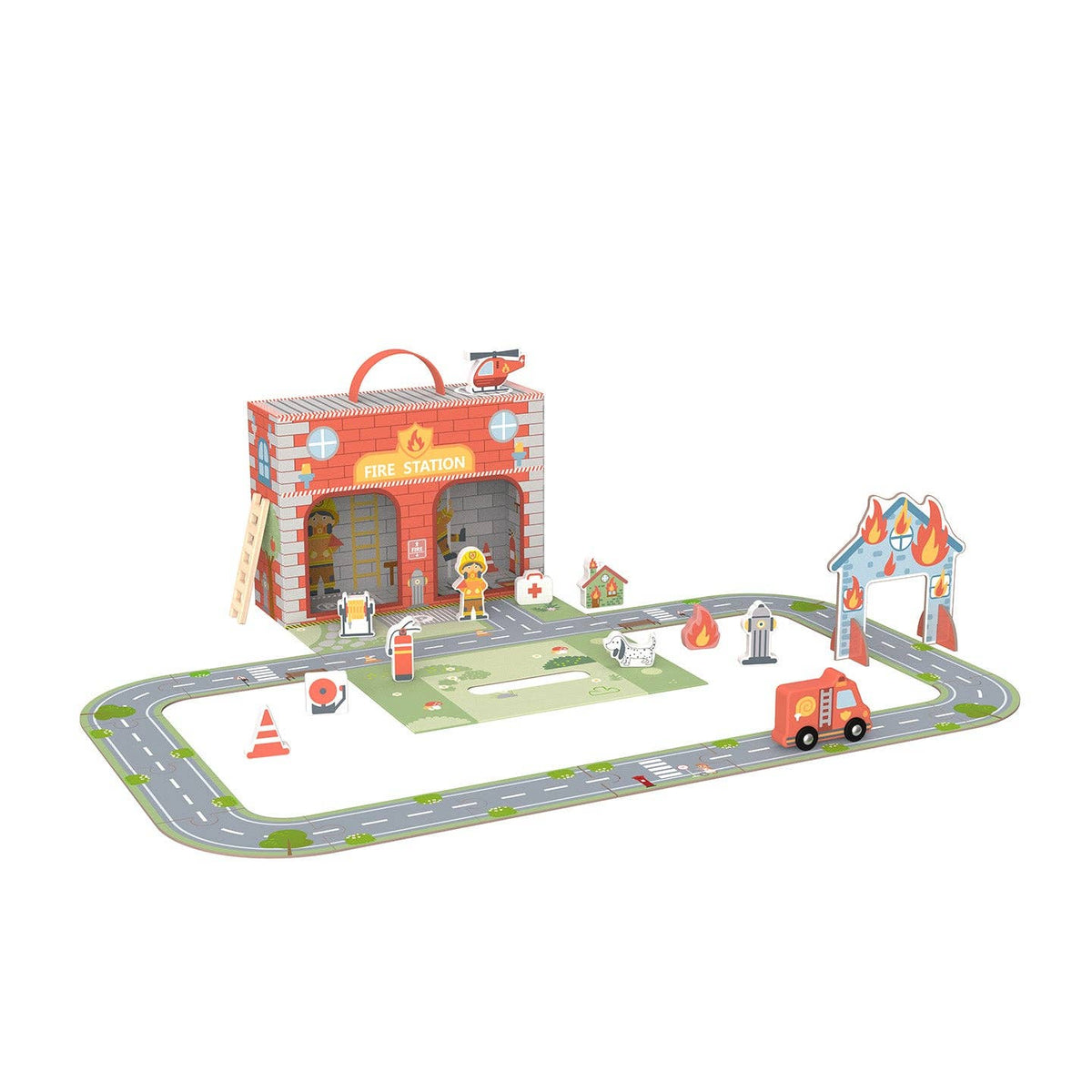 Mobiele speelset "Brandweerkazerne" BusyKids - 3+