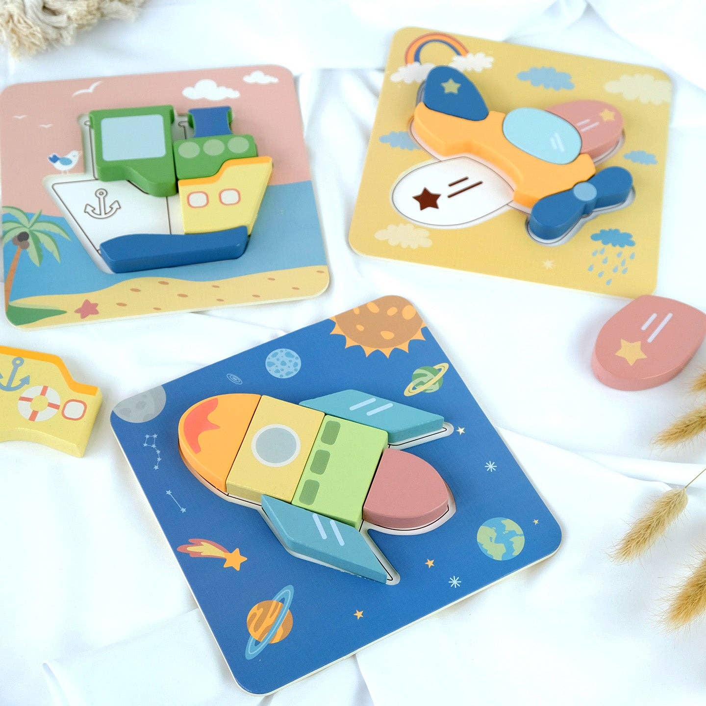 BusyKids Puzzelset "Vervoer" - 3+