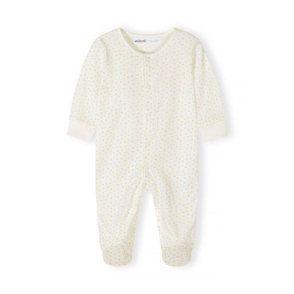 Set van 3 katoenen slaappakjes, Safari, crème-mint: Gebroken wit / 0-3 M (56-62 cm)