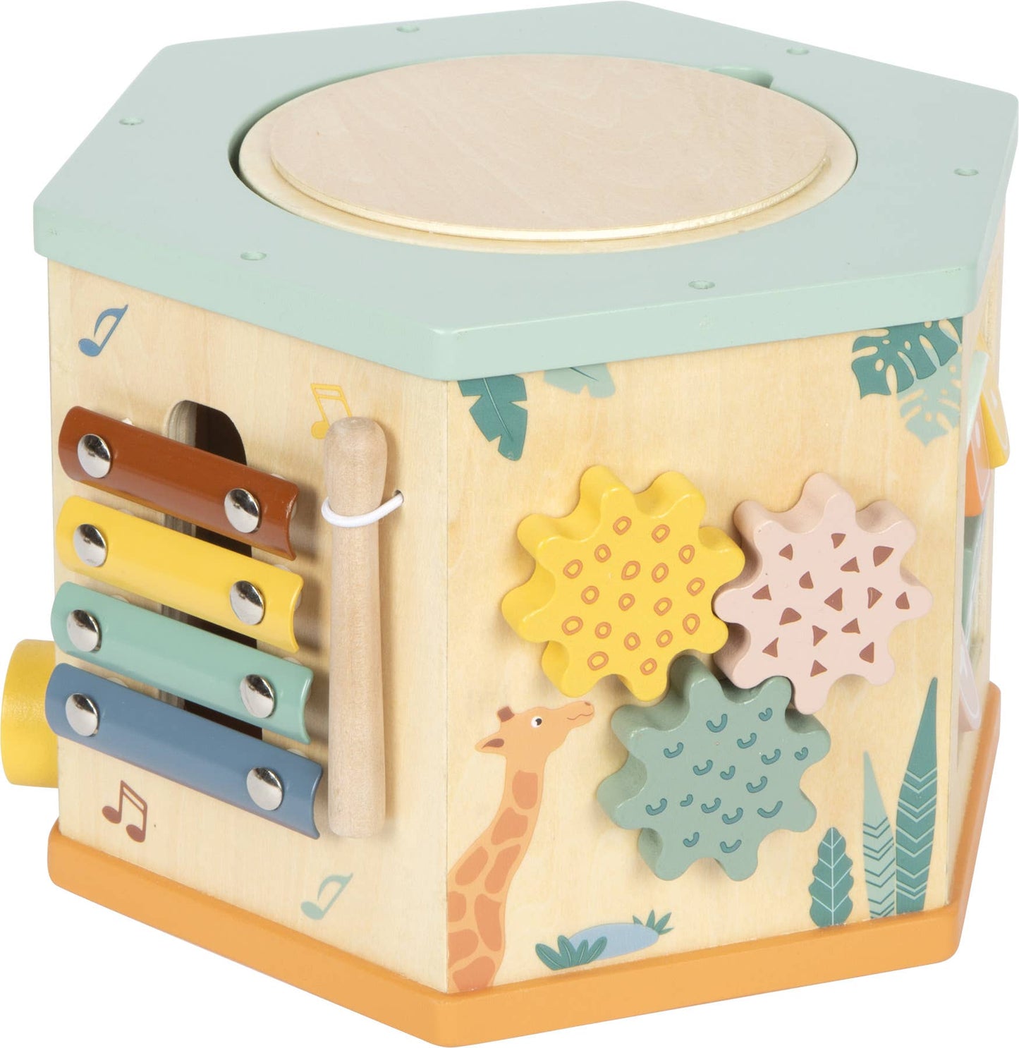 7 Sided Motor Skills Cube “Safari” | Motor Skills | Wooden Toys