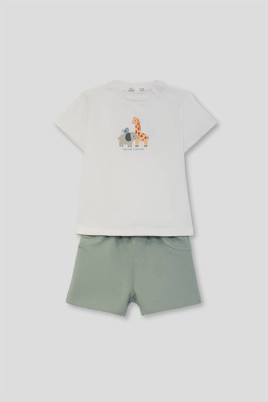 Street monkey - Baby boy set: green - 12 m