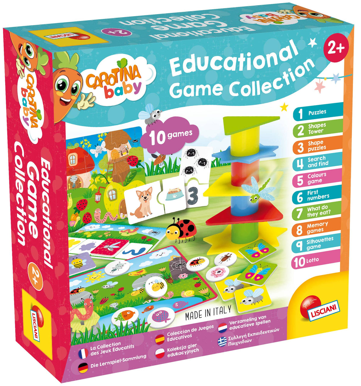 Carotina Baby Educatieve Games Collectie - 10 spellen - 2+