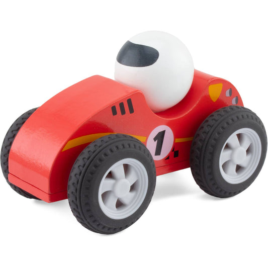 Wooden friction toy: turbo driver (set of 4) - 1+