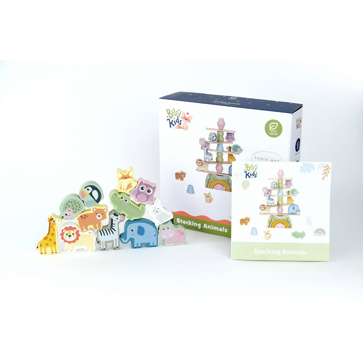 Jeu d'empilement d'animaux BusyKids – 18 mois et +