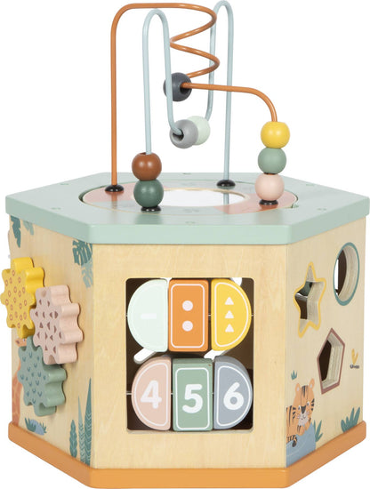 7 Sided Motor Skills Cube “Safari” | Motor Skills | Wooden Toys