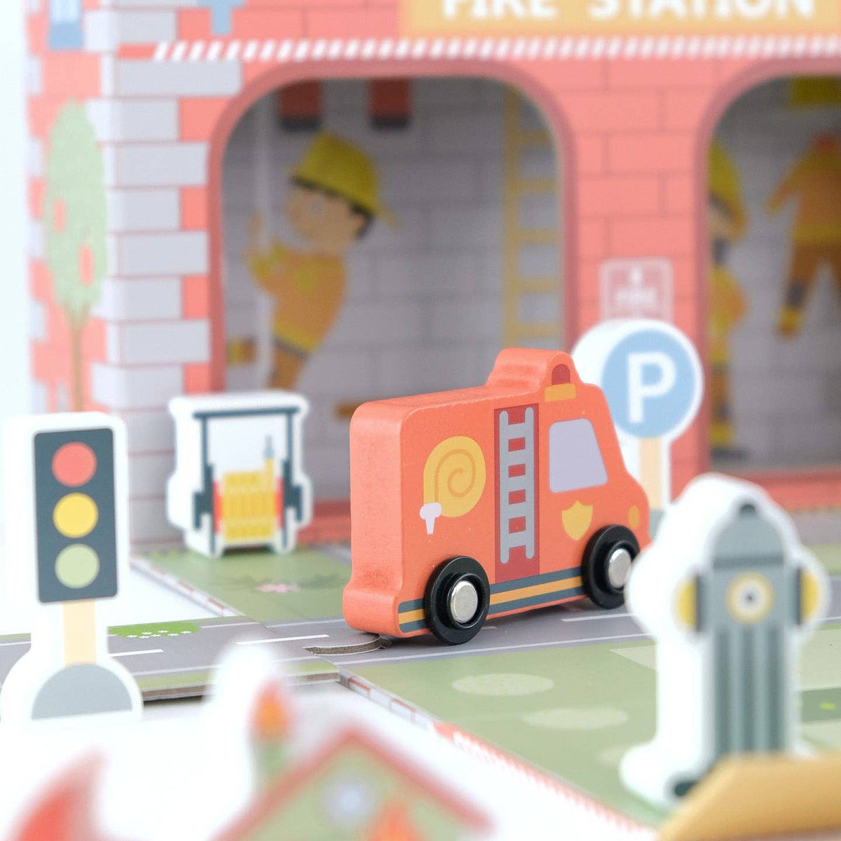 Mobiele speelset "Brandweerkazerne" BusyKids - 3+