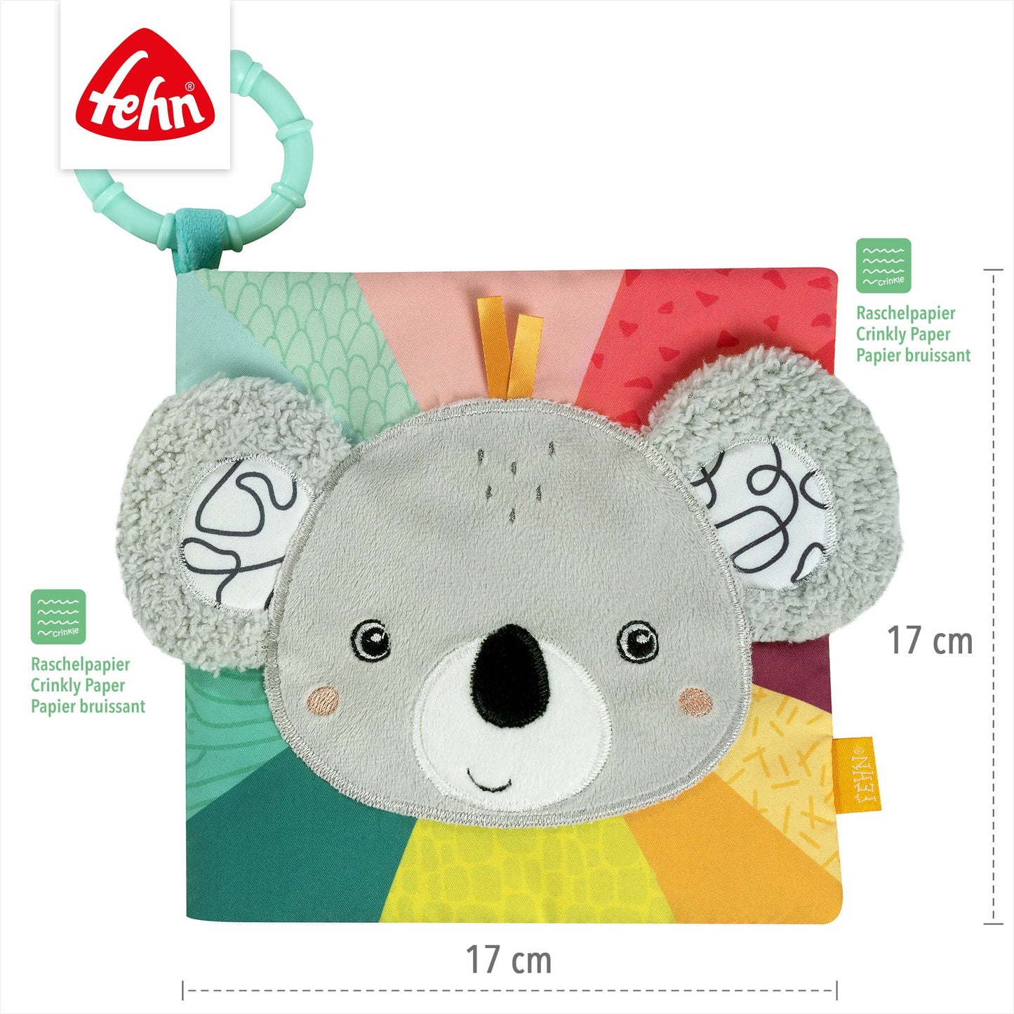 Koala stoffen boek - voelboek met dierenmotieven