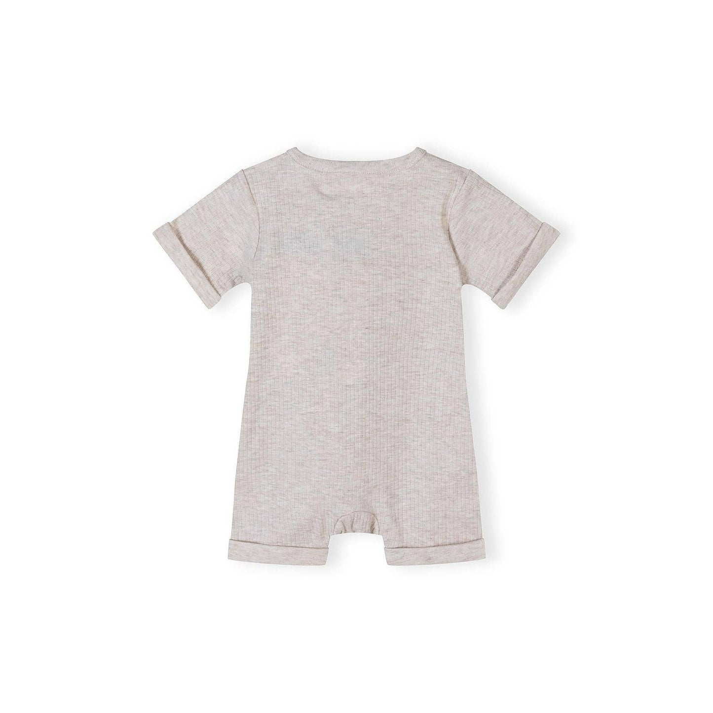 Geribbelde rompers (set van 3), giraffe & streep, beige/bruin: Beige / 6-9 M (68-74 cm)