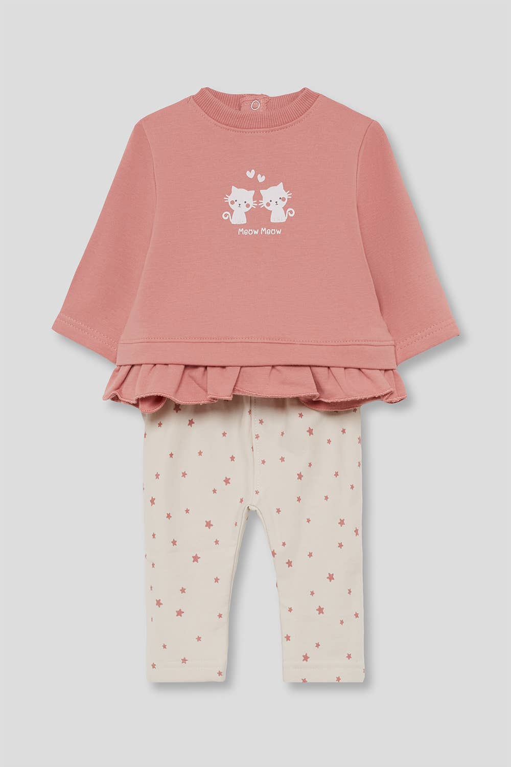 Newborn baby girl set - 12 months - pink