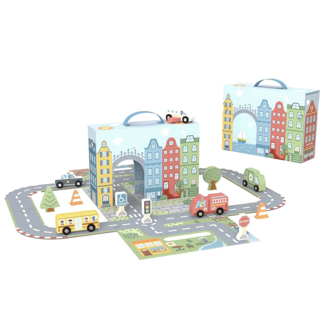 BusyKids mobiele speelset "De Stad" - 3+