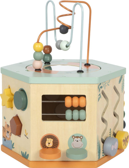 7 Sided Motor Skills Cube “Safari” | Motor Skills | Wooden Toys