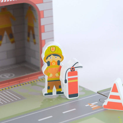 Mobiele speelset "Brandweerkazerne" BusyKids - 3+