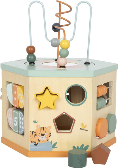 7 Sided Motor Skills Cube “Safari” | Motor Skills | Wooden Toys