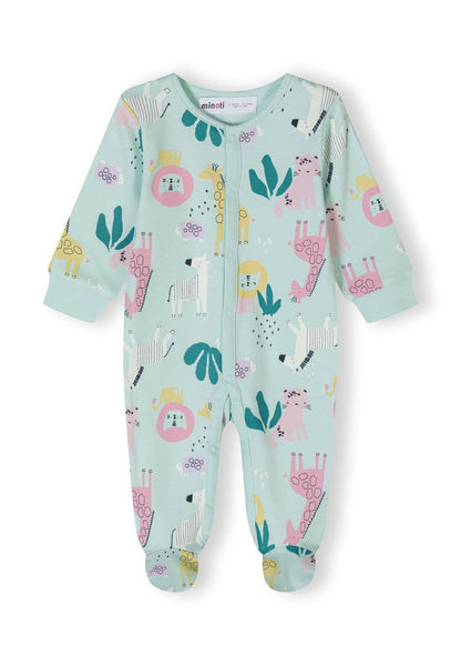 Girls 2-pack long sleeve sleepsuits 0-24m light pink: Lichtroze / 6-9m