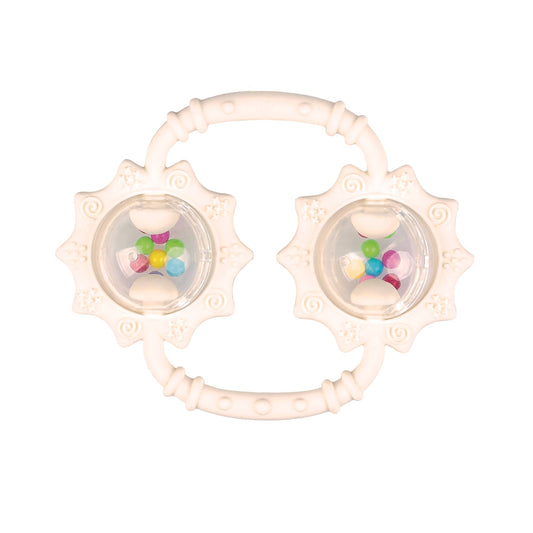 Sunflower Rattle – Beige Teether