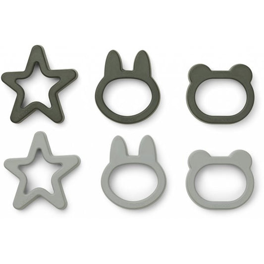 Liewood - Andy cookie cutter 6 pack - hunter green mix