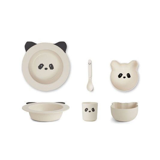 Liewood - Coffret Bébé Bambou Barbara Panda - Crème De La Crème