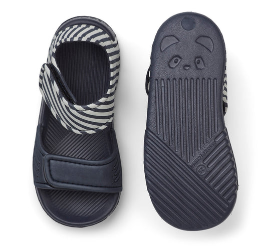 Liewood - Sandales Blumer - rayures marine/sable