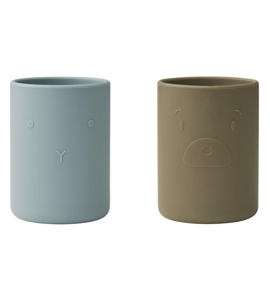 Liewood - Ethan cup 2 pack - Blue Mist/Khaki Mix