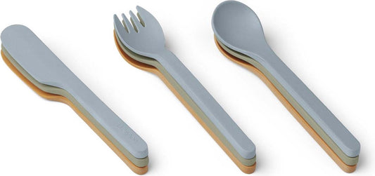 Liewood - Frederikke cutlery 9 pack - blue multi mix
