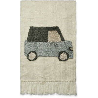 Liewood - Tapis mural voiture Gera - voiture / bleu brume multi mix