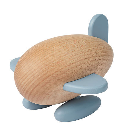 Liewood - Helene wooden toy - plane/blue fog
