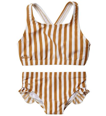 Liewood - bikini Juliet - stripe mustard/creme de la creme