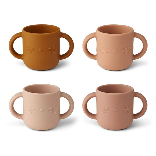 Liewood - Gene siliconen beker 4-pack - cat rose multi mix