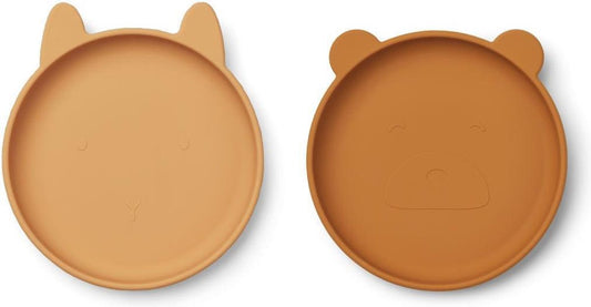 Liewood - Olivia silicone plate 2 pack - yellow mix