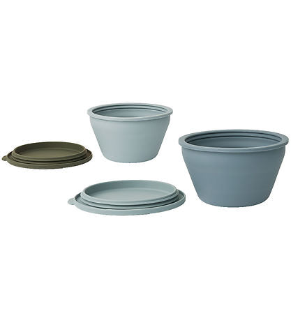 Liewood - Bols en silicone lot de 2 - Bleu Multicolore