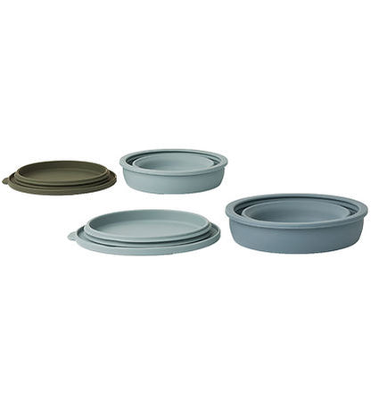 Liewood - Siliconen kommenset 2 stuks - Blauw Multi Mix