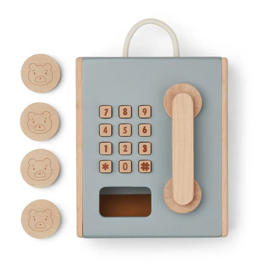 Liewood - Téléphone public Rufus - bleu brume multi-mix
