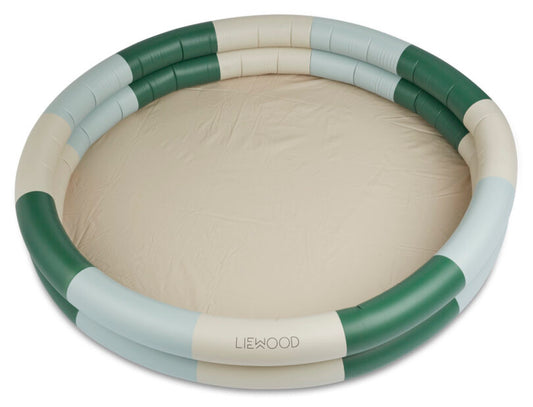 Liewood - Savannah large pool - stripe garden green/sandy/dove blue