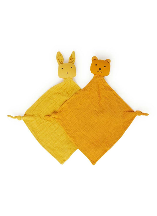 Liewood - Doudou mini Yoko - lot de 2 - mélange de jaune