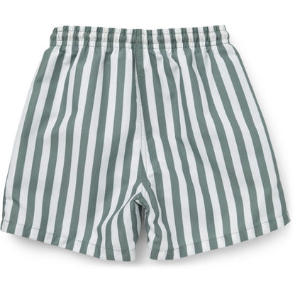 Liewood - zwemshort Duke - gestreept pepermunt/wit