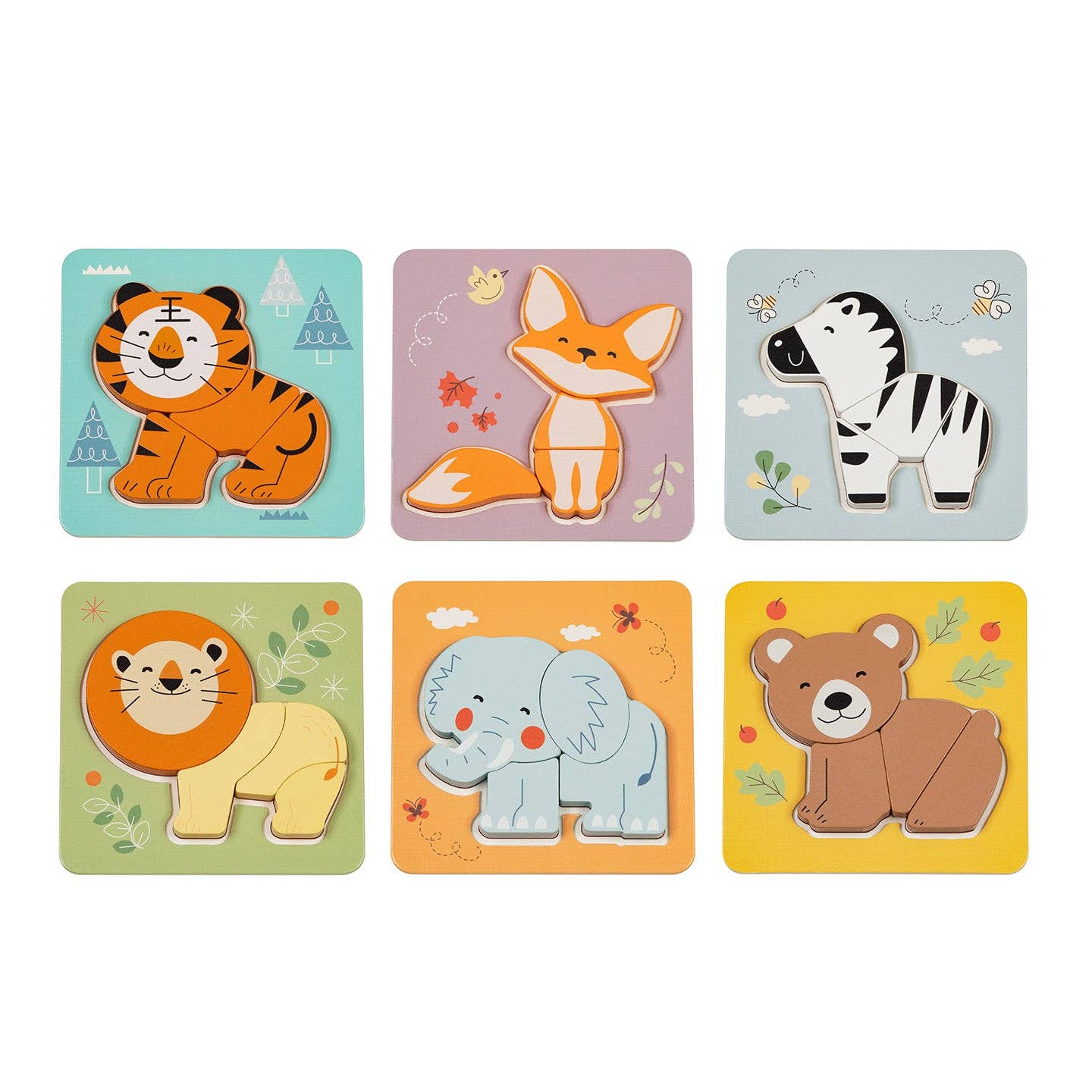 BusyKids Puzzle Set « Animaux » – 1+